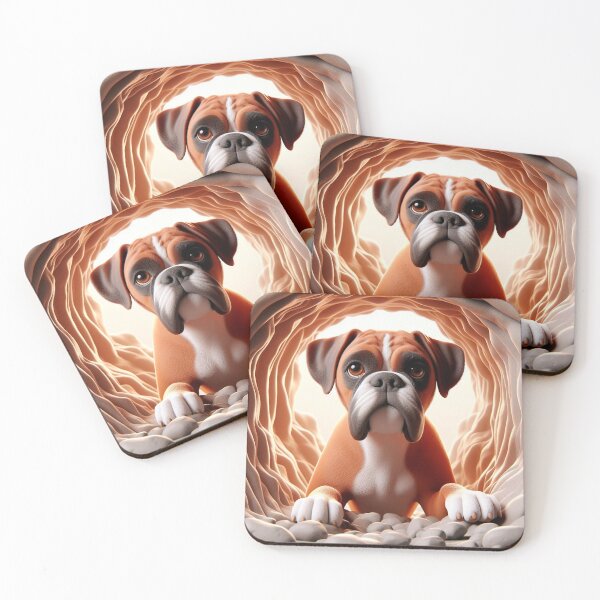 Item preview, Cute Dog Boxer 3d Pet  designed and sold by tomamatear.