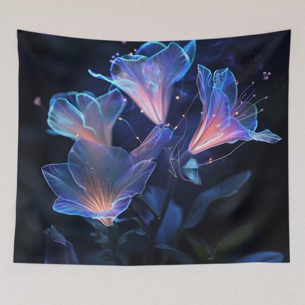 Item preview, Magical glowing flowers designed and sold by dcrc.