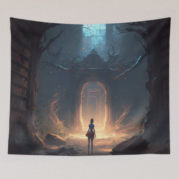 Item preview, Sanctuary of the Forgotten Books designed and sold by oanaunciuleanu.