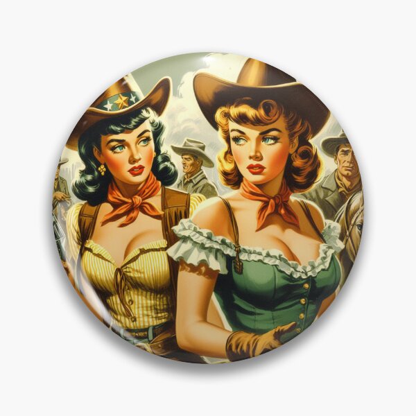 Item preview, Retro Western Girls designed and sold by PulpVintage.
