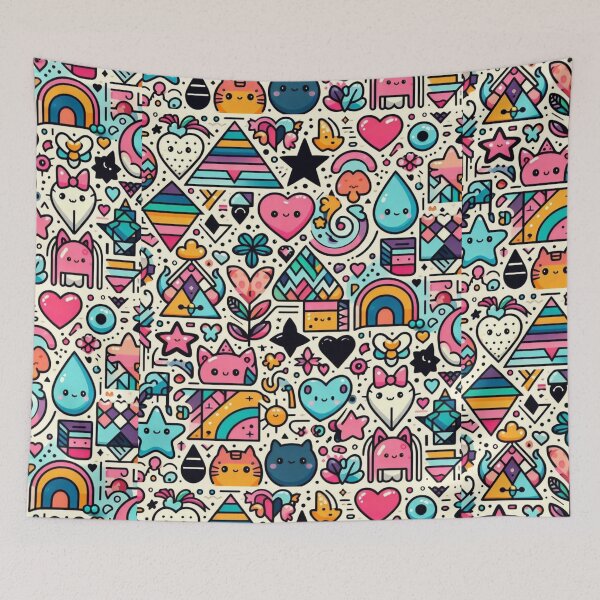 Item preview, Kawaii Retro Art: Adorable and Whimsical  designed and sold by Tw1nsAIArt.