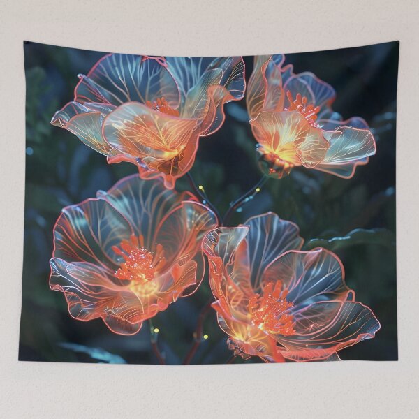 Item preview, magical glowing flowers designed and sold by dcrc.