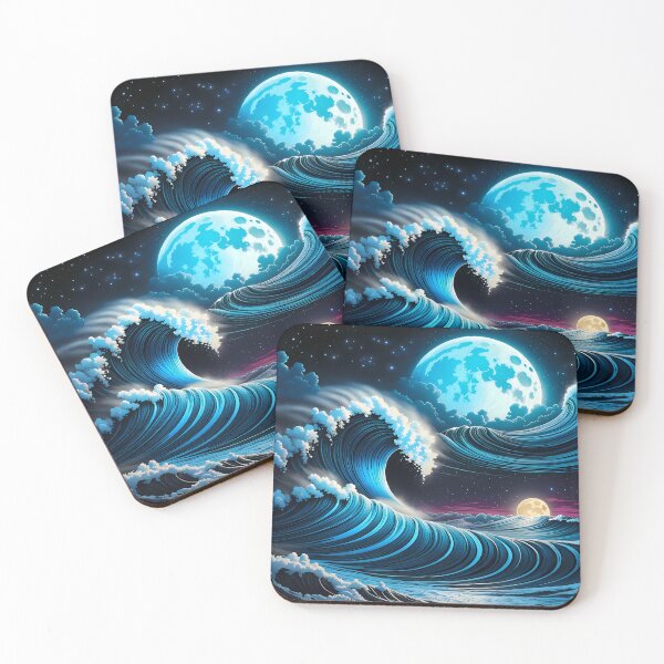 Item preview, Nighttime Wave, Ai Generated Art  designed and sold by ACC .