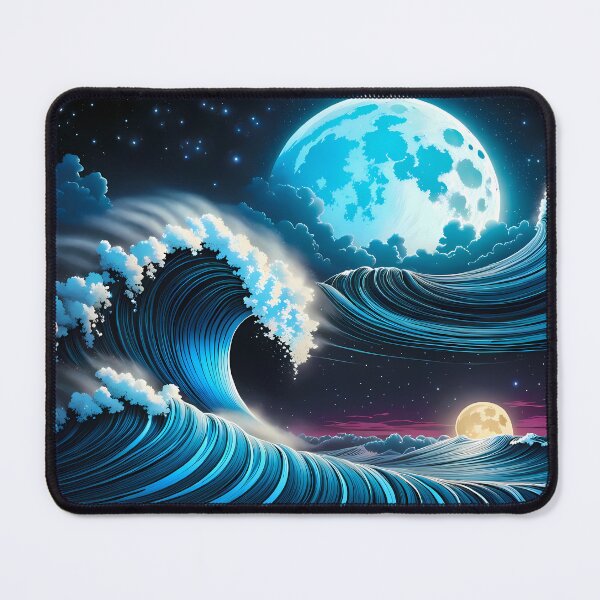 Item preview, Nighttime Wave, Ai Generated Art  designed and sold by ACC .