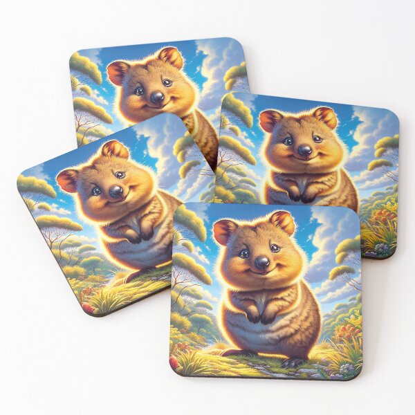 Item preview, Cheerful Quokka: A Beacon of Happiness in the Australian Bush designed and sold by digiscapeart.