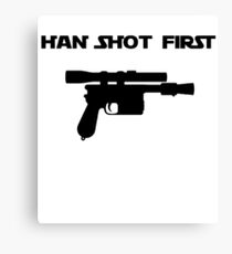 Han shot first Canvas Print