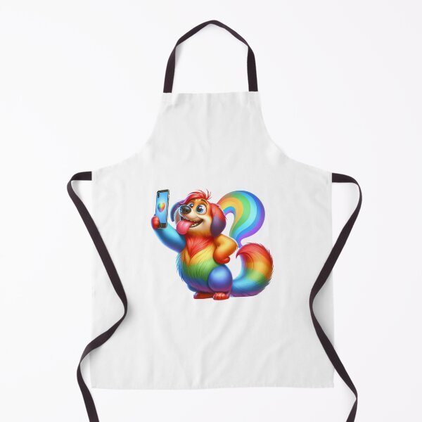 Item preview, Rainbow Selfie Pup designed and sold by Pattrenonly.