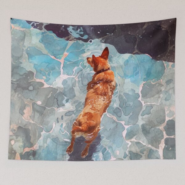 Item preview, Dog portrait watercolor art #dog designed and sold by JBJart.