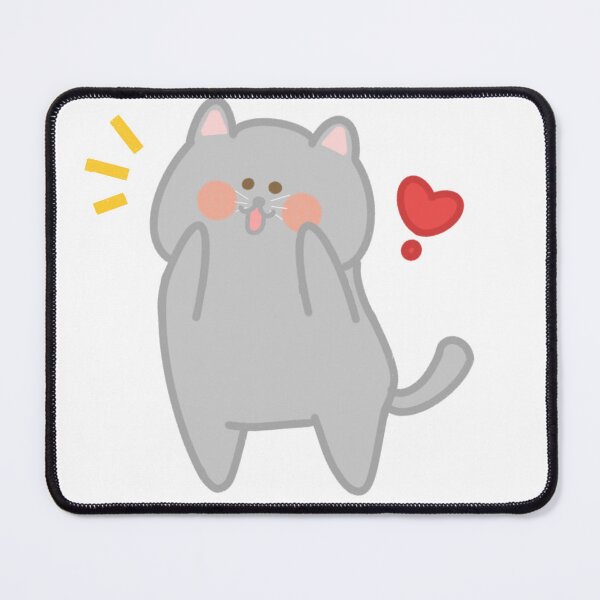 Item preview, Romantic gray cat designed and sold by My Stato.
