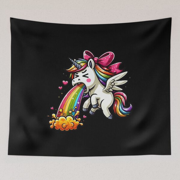 Item preview, RAINBOW TURNING UNICORN designed and sold by Artisticas.