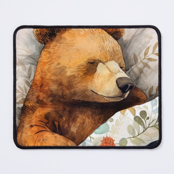 Item preview, Bear portrait watercolor art #bear designed and sold by JBJart.