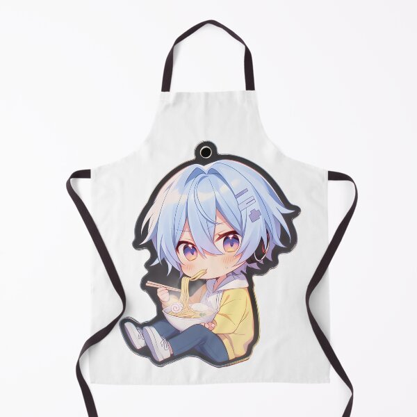 Item preview, Cute Manga Girl Eating Noodles designed and sold by StickySparkle.
