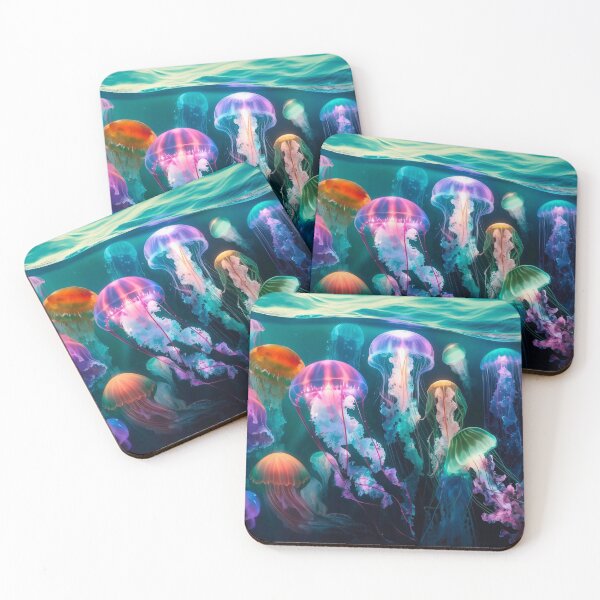 Item preview, Colorful jellyfish designed and sold by M-Y-A-R-T-.