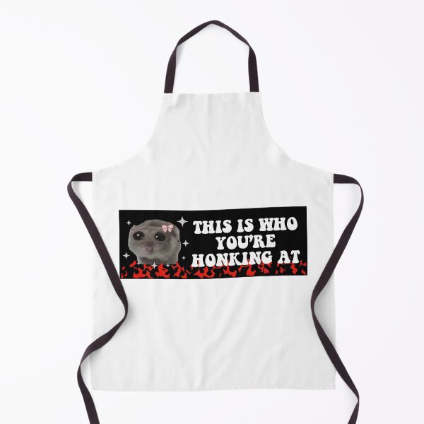 Item preview, this is who you are honking at, sad hamster meme bumper designed and sold by BUMPER-STICKERS.