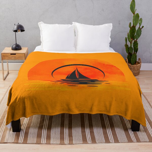 Item preview, Sailboat against the background of the setting sun designed and sold by WorldByAnasa.