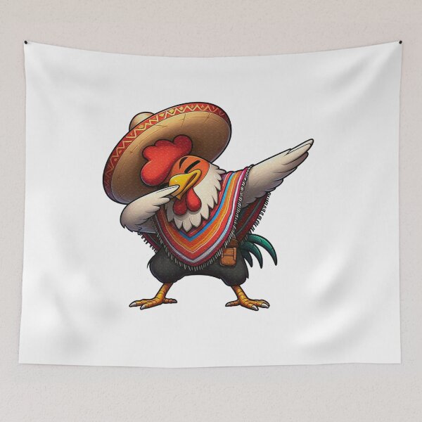 Item preview, Rooster Dabbing Mexican Poncho Cinco de Mayo Chicken Lover designed and sold by KAYDEE01212 ✨.