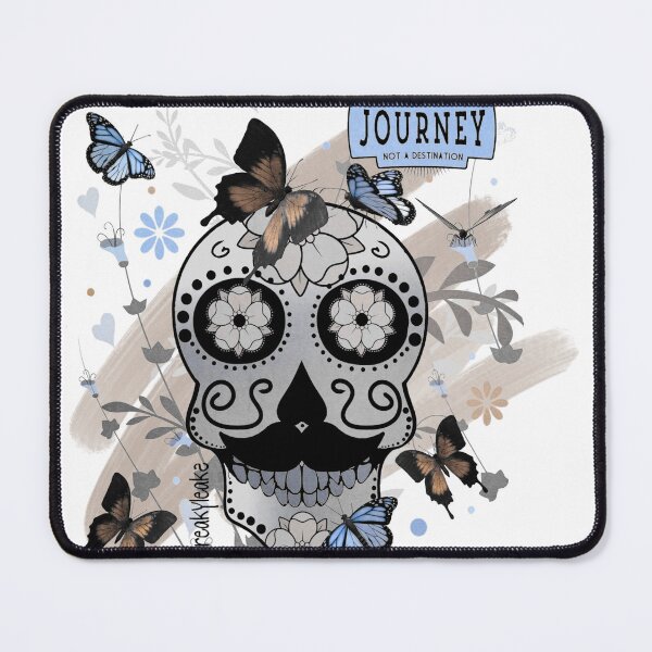 Item preview, FRIKI SKULL WITH BUTTERFLIES designed and sold by inarausch2023.