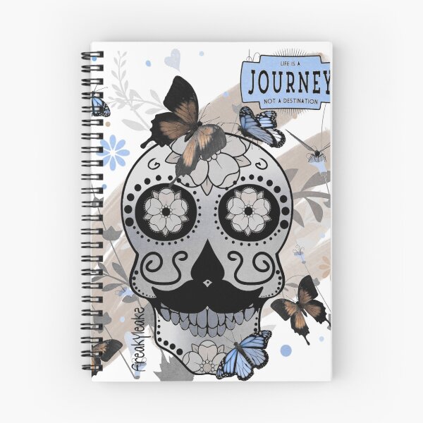 Item preview, FRIKI SKULL WITH BUTTERFLIES designed and sold by inarausch2023.
