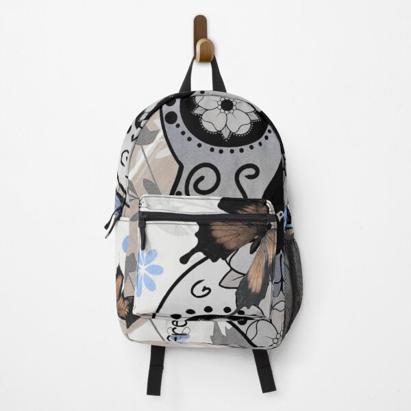Item preview, FRIKI SKULL WITH BUTTERFLIES designed and sold by inarausch2023.