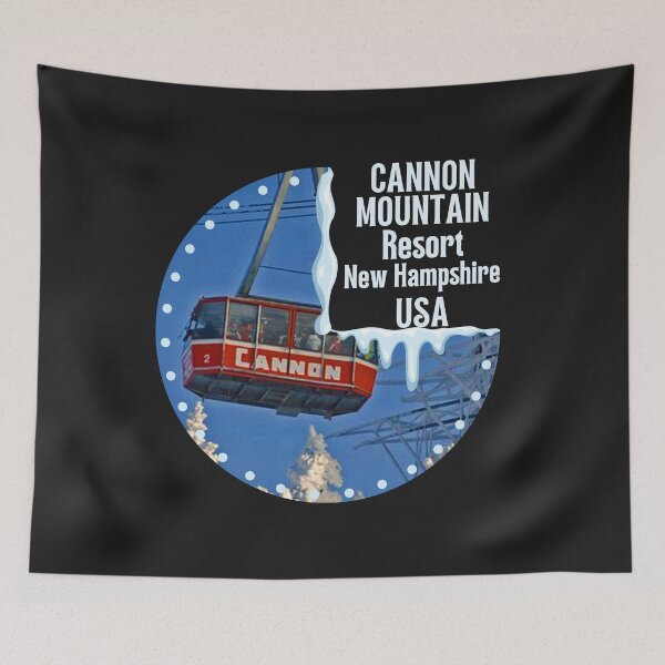Item preview,  Cannon Mountain New Hampshire U.S.A. White text. Gift Ideas For The Ski Enthusiast. designed and sold by LindaLG.