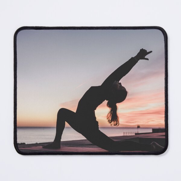 Item preview, Yoga Pose With Sunset Background designed and sold by cgroenewald.
