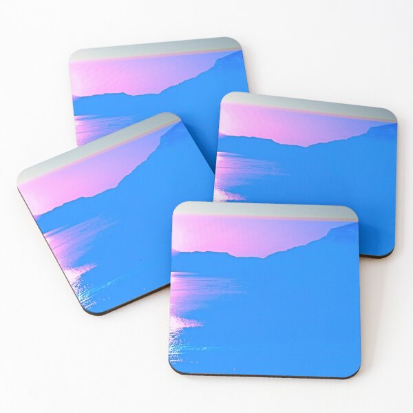 Item preview, Seascape, Blue Sunset, Pink Water Reflection designed and sold by IdoFriedmanArt.
