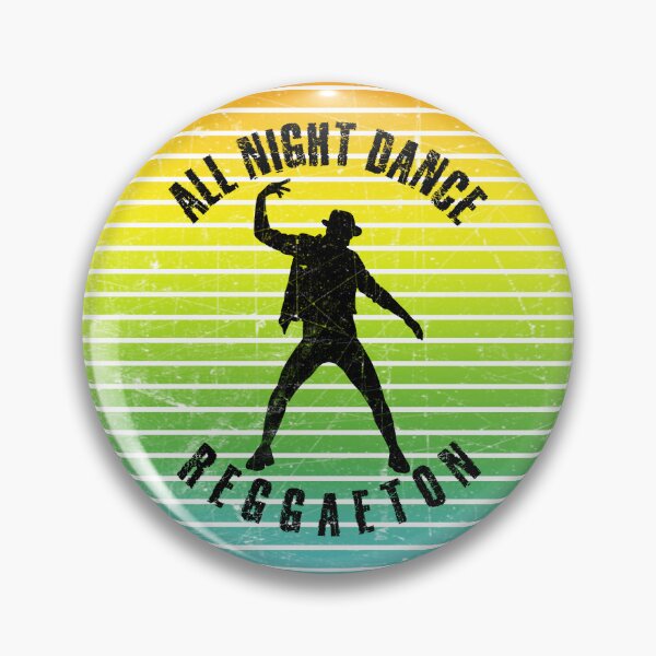 Item preview, Black silhouette of a man dancing reggaetonagainst a background of colorful stripes designed and sold by HarridanCreates.