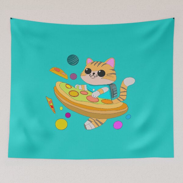 Item preview,  Space Cat Pizza  designed and sold by box-artshop.
