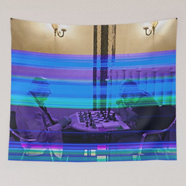 Item preview, Checkmate, human players, electronic strategy, designed and sold by IdoFriedmanArt.