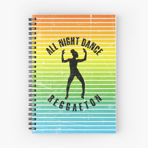 Item preview, Black silhouette of a woman dancing reggaeton against a background of colorful stripes designed and sold by HarridanCreates.