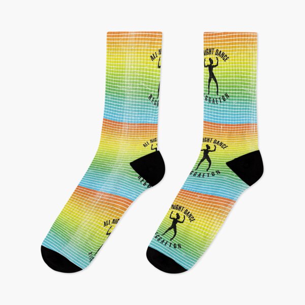 Item preview, Black silhouette of a woman dancing reggaeton against a background of colorful stripes designed and sold by HarridanCreates.