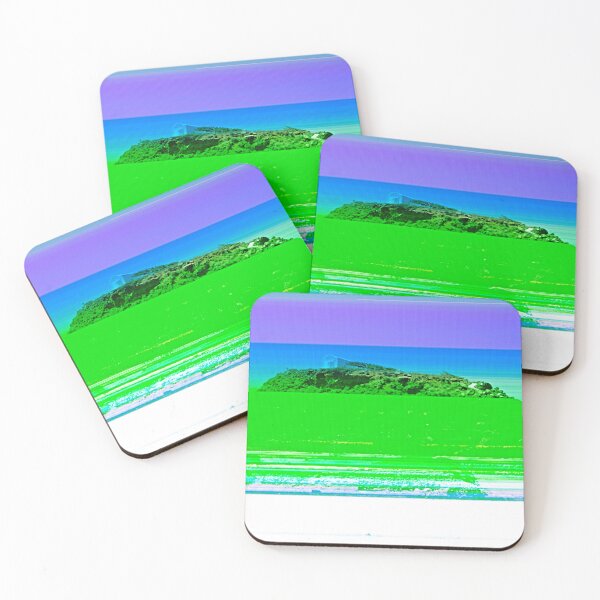 Item preview, Mountain Top, Green Lines, Blue and Pink Sky designed and sold by IdoFriedmanArt.