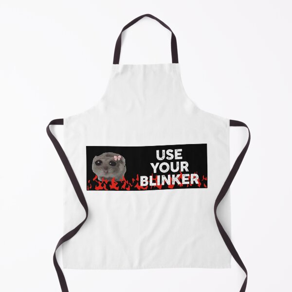 Item preview, Use Your Blinkers sad hamster bumper designed and sold by BUMPER-STICKERS.