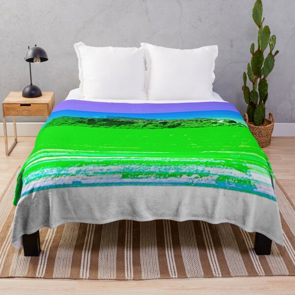 Item preview, Mountain Top, Green Lines, Blue and Pink Sky designed and sold by IdoFriedmanArt.