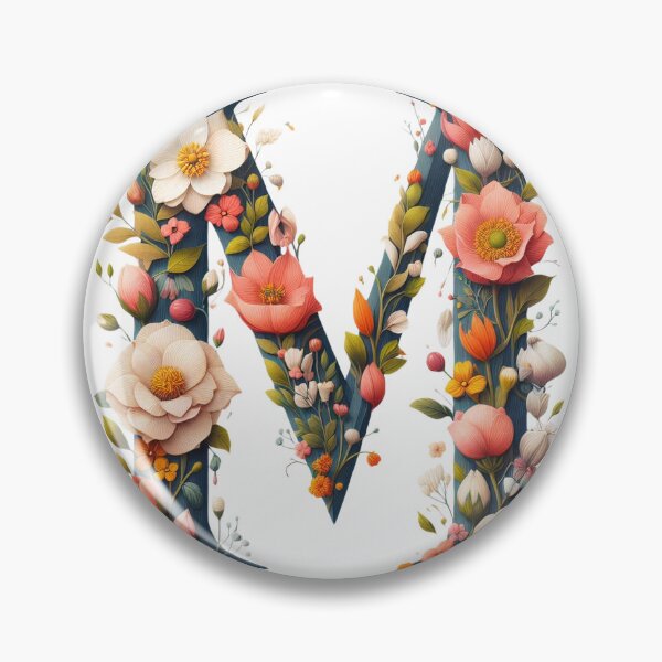 Item preview, Letter “M” containing flowers designed and sold by yeekazar.