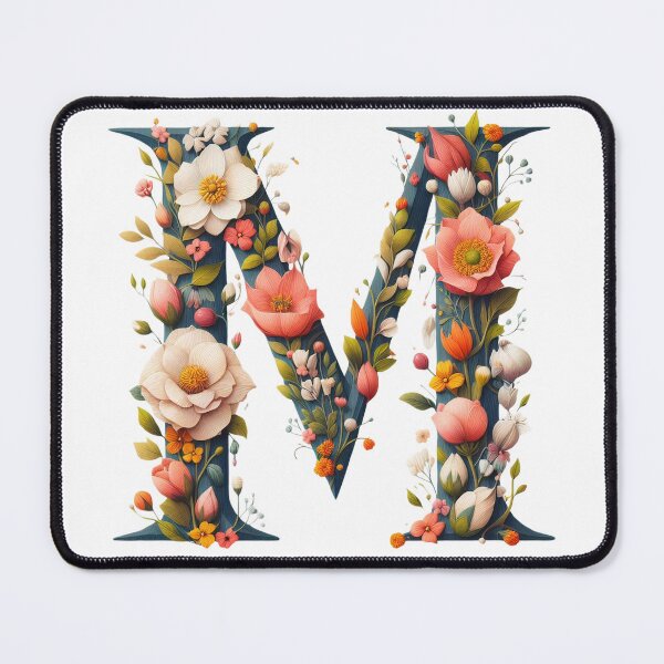 Item preview, Letter “M” containing flowers designed and sold by yeekazar.