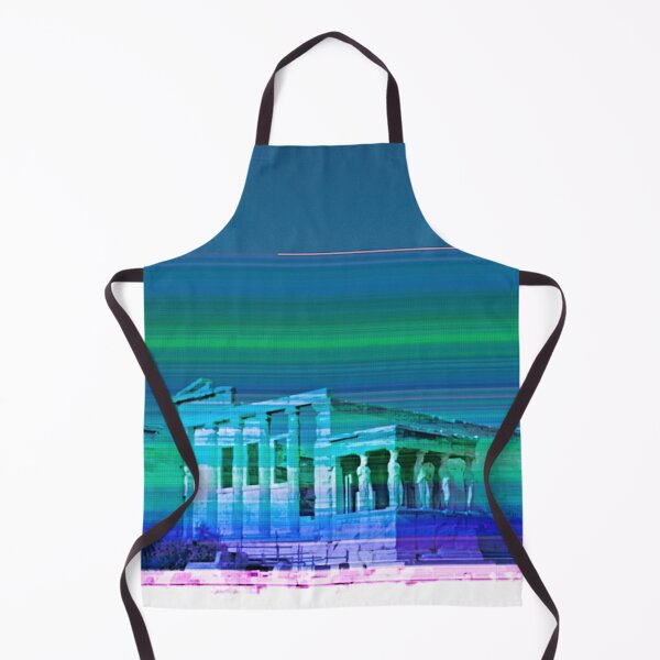 Item preview, Ancient Greece, temple, green lines designed and sold by IdoFriedmanArt.
