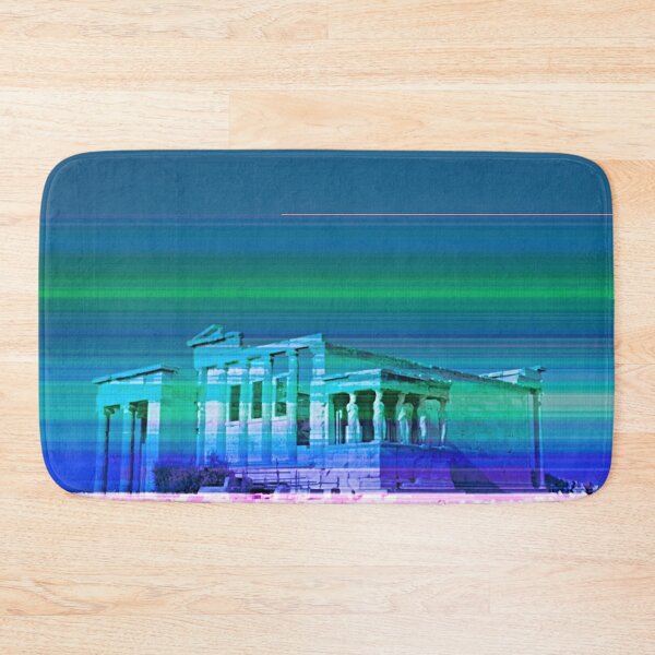 Item preview, Ancient Greece, temple, green lines designed and sold by IdoFriedmanArt.