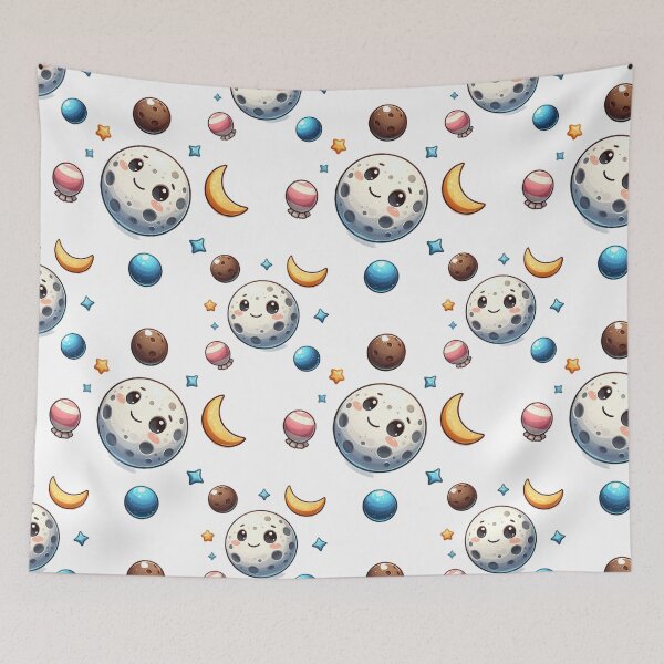 Item preview, Moon with stars and comets designed and sold by Nastasiakhmnk.