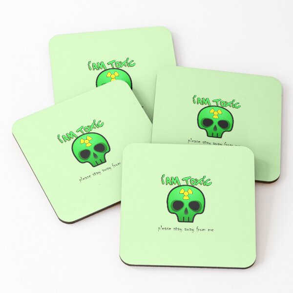 Item preview, I am Toxic. Please stay away from me. Green Skull Emoji Radiation Toxic Waste designed and sold by UnicornCornHorn.
