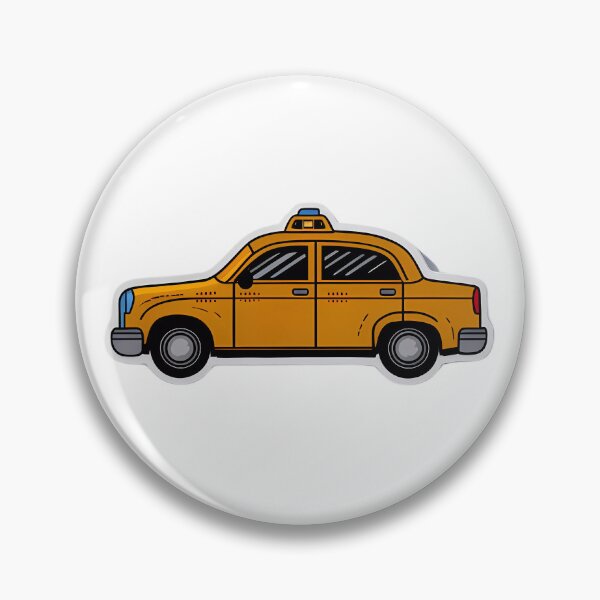 Item preview, Yellow Cab Aesthetic Fun Illustration Design designed and sold by WatermelonPink.