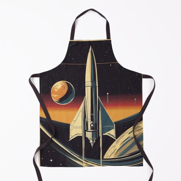 Item preview, Vintage Sci-fi Space Rocket  designed and sold by DreamCraze.