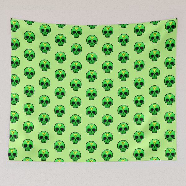 Item preview, Cráneo Verde Emoji Radiación Residuos Tóxicos designed and sold by UnicornCornHorn.