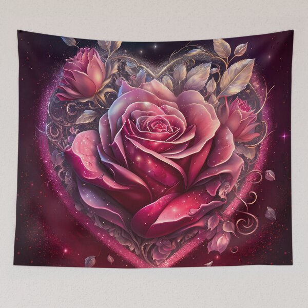 Item preview, “Roses & Romance: Heartcore Valentine’s Day” designed and sold by Art-Vortex-fr.