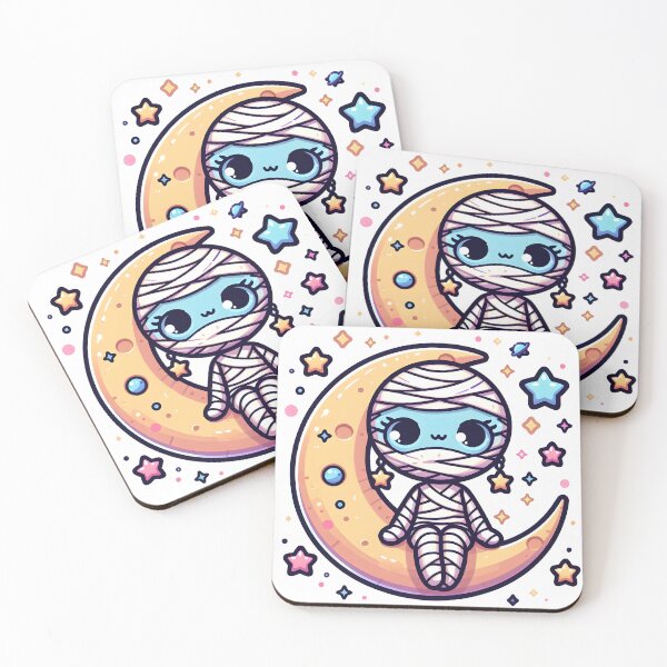 Item preview, Kawaii Mystical Mummy With Star Earrings designed and sold by CanvasCutie.