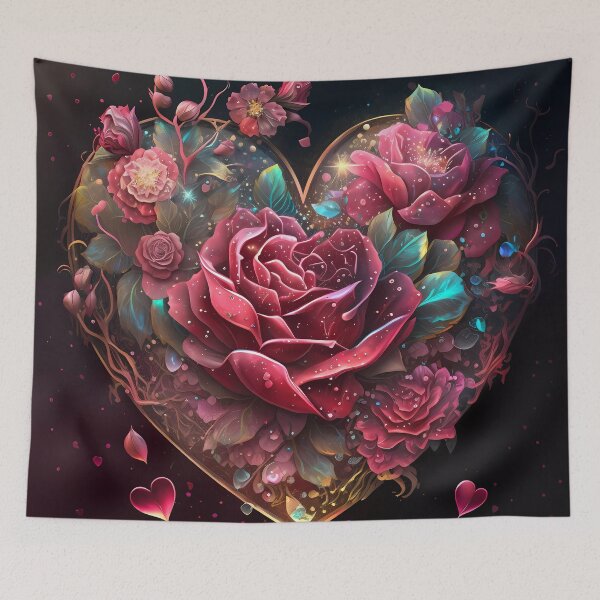 Item preview, “Roses & Romance: Heartcore Valentine’s Day” designed and sold by Art-Vortex-fr.