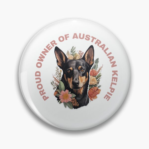 Item preview, Cute Flower Australian Kelpie Mom Dad Guardian Angel Best Friend Doggie Paw designed and sold by SMARTKIT  DESIGNAGENCY.