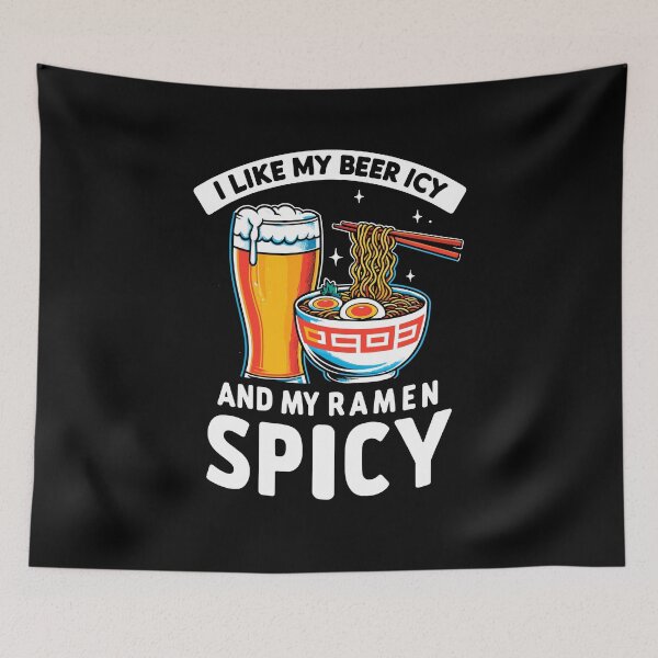 Item preview, Icy Beer Spicy Ramen Party Pub Crawl Bar Game Night Novelty Funny Beer designed and sold by KsuAnn.