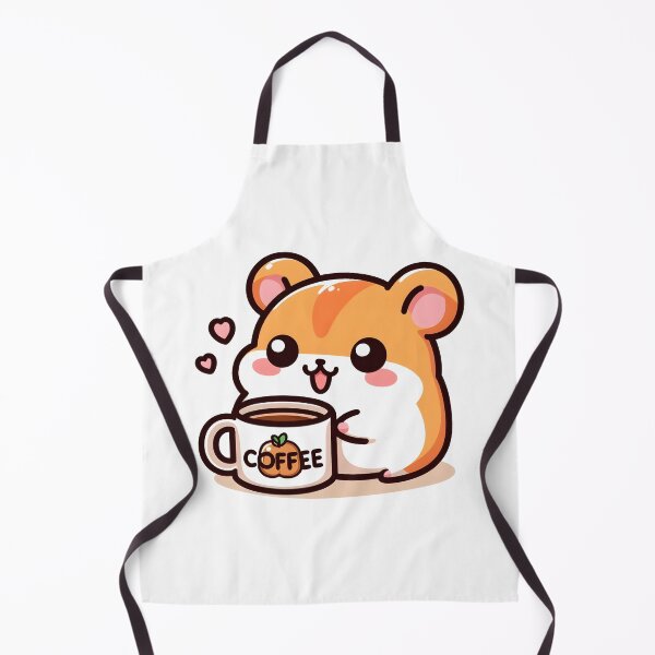 Item preview, Kawaii Hamster With Coffee Mug designed and sold by CanvasCutie.