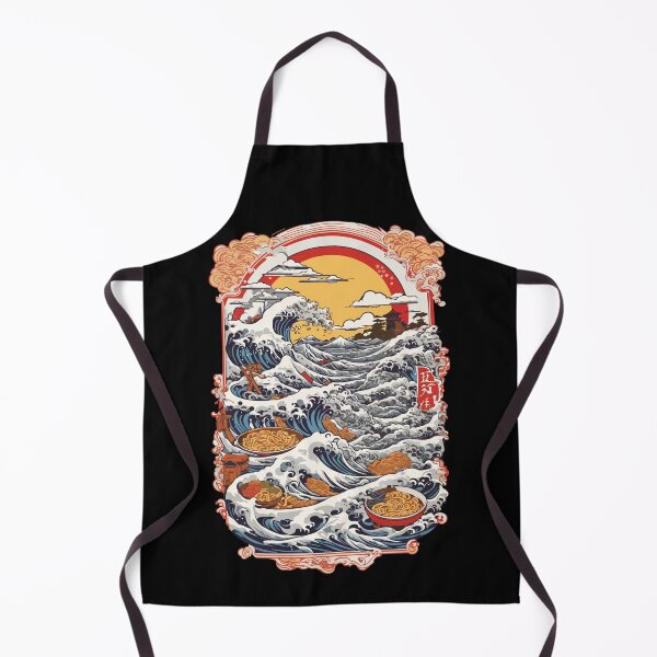 Item preview, Ukiyo-E Color Woodcut Japanese Ramen Noodles designed and sold by LuminOrb.